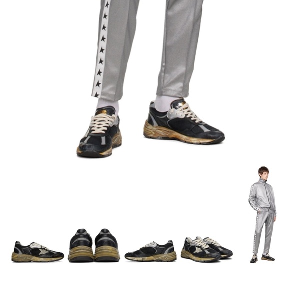 GOLDEN GOOSE Golden Goose Black Dad-Star Sneakers, 39 / 8.5 GGDB - Picture 3 of 13